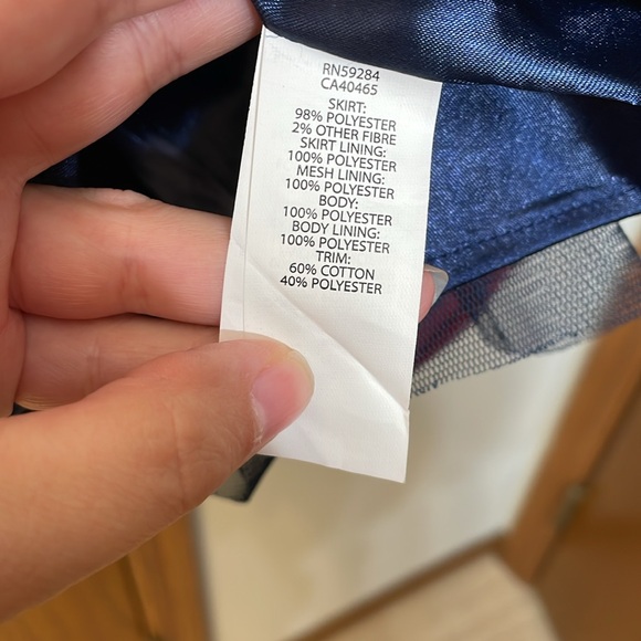 CHILDRENS PLACE UEC Girls Large (10/12) Blue Sequin Holiday Dress Plaid Skirt - Picture 12 of 14